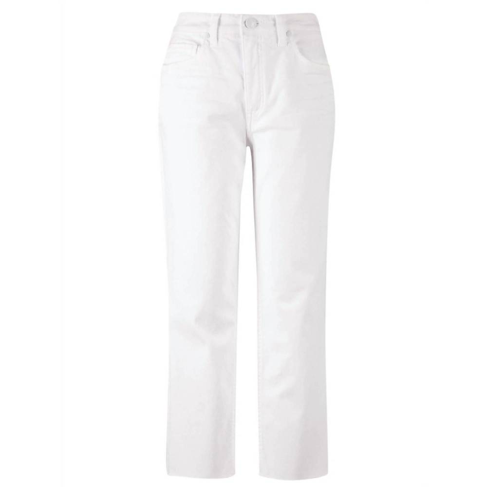 NEW KUT FROM THE KLOTH rachael hi rise raw hem mom jeans in optic white - Picture 4 of 5